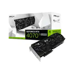 PNY GeForce RTX 4070 Ti SUPER 16GB - VERTO Overclocked Edition - carte graphique - GeForce RTX ... (VCG4070TS16TFXPB1-O)_1
